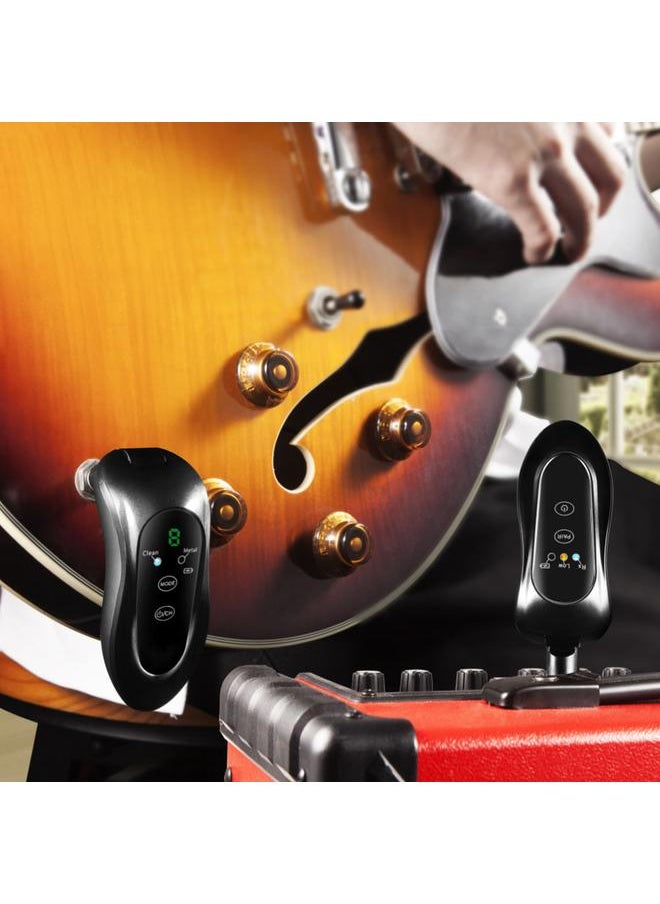 Thoraya 1 Pair Built-in Battery UHF Wireless Guitar System Rechargeable Digital Transmitter Receiver  - Image 4
