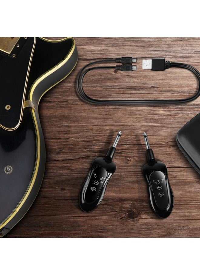 Thoraya 1 Pair Built-in Battery UHF Wireless Guitar System Rechargeable Digital Transmitter Receiver  - Image 5