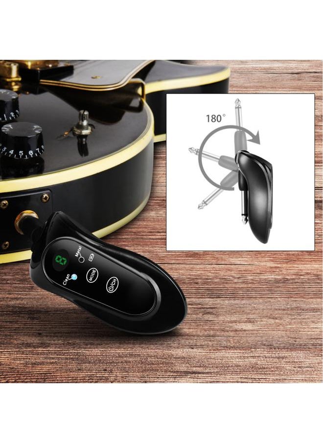 Thoraya - 1 Pair Built-in Battery UHF Wireless Guitar System Rechargeable Digital Transmitter Receiver - Image 1