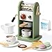 Smartwo Kids Wooden Coffee Maker ToyCoffee Machine Playset with GrinderPlay Coffee Making RoutineStimulates Imaginative Pretend Play and Life SkillsBirthday Gift for Toddler Boy Girl17pcs - Image 2