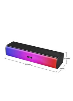Kisonli Speaker Multimedia i-630 computer USB Plug RGB Colorful Light  - Image 1