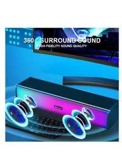 Kisonli Speaker Multimedia i-630 computer USB Plug RGB Colorful Light  - Image 2