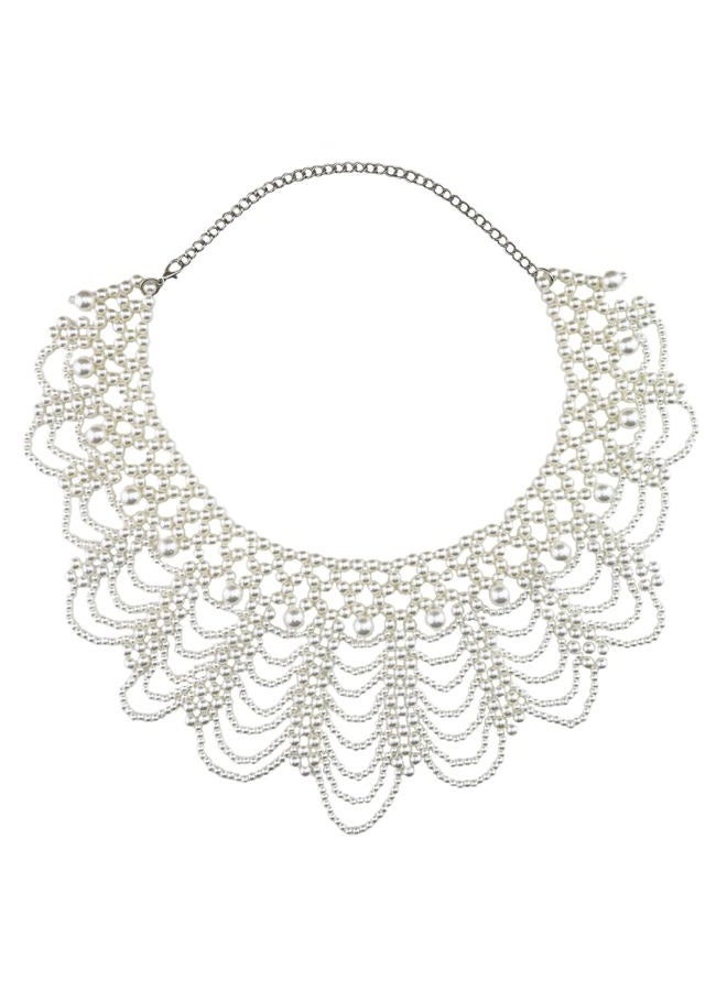 isiyu Pearl Choker Necklaces for Women Faux Pearl Necklaces Summer Layered Pearl Necklace Fashion Jewelry Gifts for Mom Jewelry for Women Gifts for Mom, Pearl, artificial pearls - Image 1