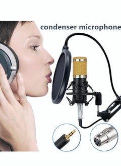 Sharpdo Sharpdo V8 BM-800 Microphone Kit With Live Sound Card,Adjustable Mic Suspension Metal Shock Mount, Microphone Karaoke Entertainment Equipment With Double-Layer Filter For Studio Recording & Broadcasti  - Image 2