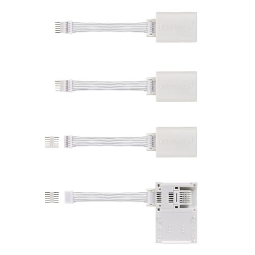 Litcessory 6-Pin to Cut-End Extension Connector for Philips Hue Lightstrip Plus (2in, 4 Pack, White - Standard 6-PIN V3) - Image 3