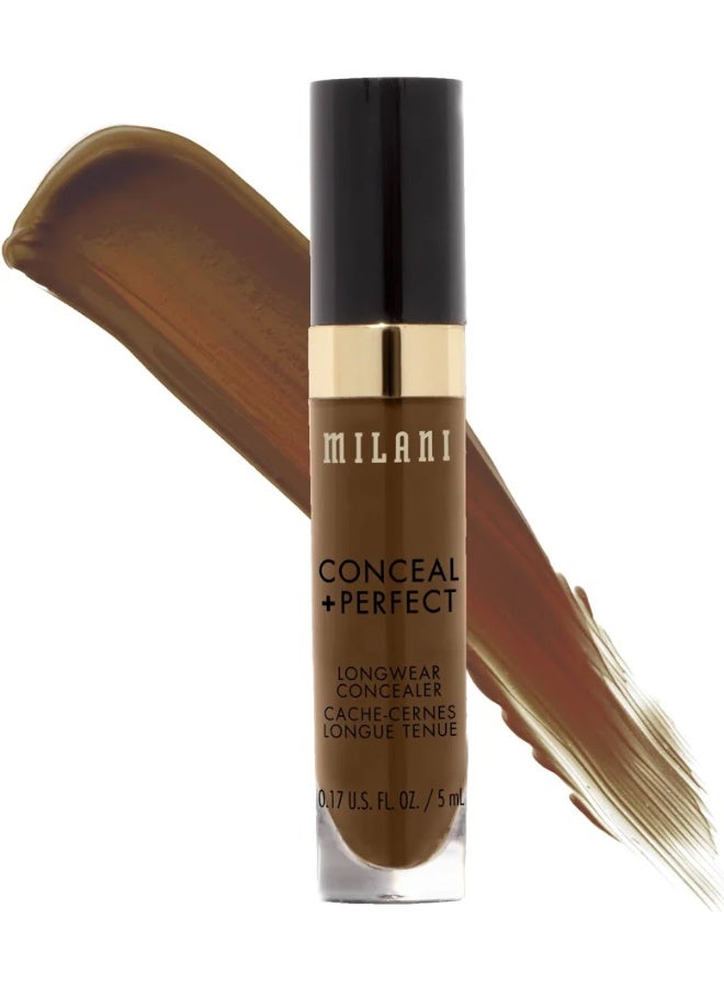 Milani Conceal + Perfect Longwear Concealer – Cool Toffee 5ml Vegan Liquid Concealer for Dark Circles & Imperfections