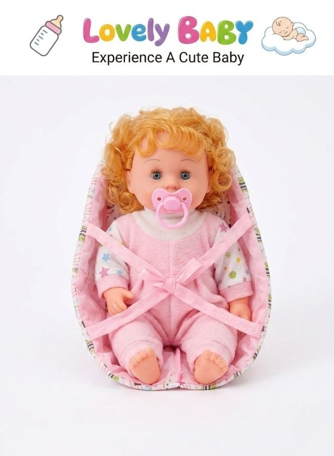 TOY GARDEN Baby Doll with Carry Bag – Soft, Lightweight & Portable Toddler Toy for Kids Playtime and Travel Fun - Image 4