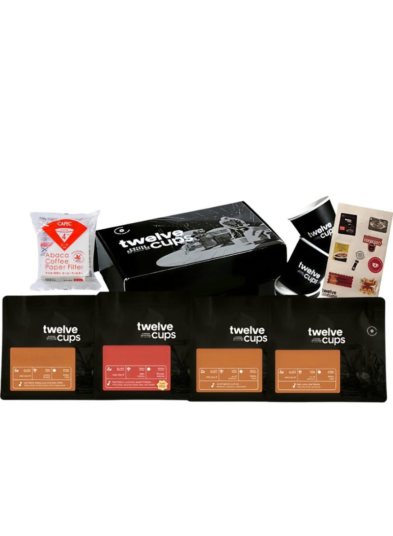 12 Cups Specialty Coffee Whole Beans 4X250g ,Summer Box - Image 1