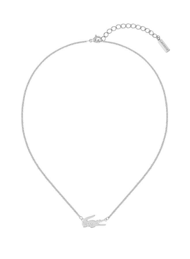 LACOSTE Crocodile Collection Necklace For Women In Stainless Steel With A Crocodile-Shaped Charm - 2040043 - Image 5