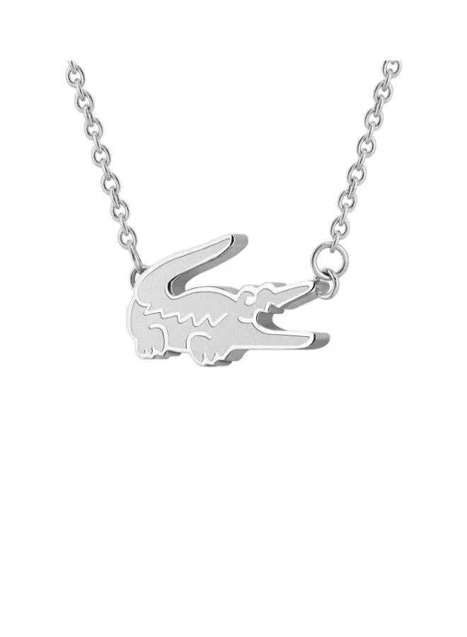 Crocodile Collection Necklace For Women In Stainless Steel With A Crocodile-Shaped Charm - 2040043
