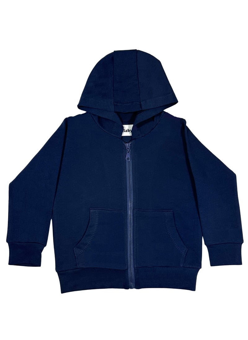 Baby Co. Navy Light Sports Jacket (Zip-up Hoodie)  - Image 1