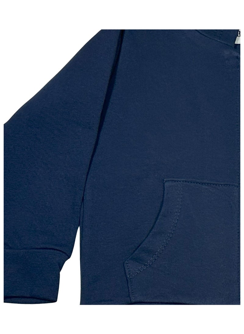 Baby Co. Navy Light Sports Jacket (Zip-up Hoodie)  - Image 3