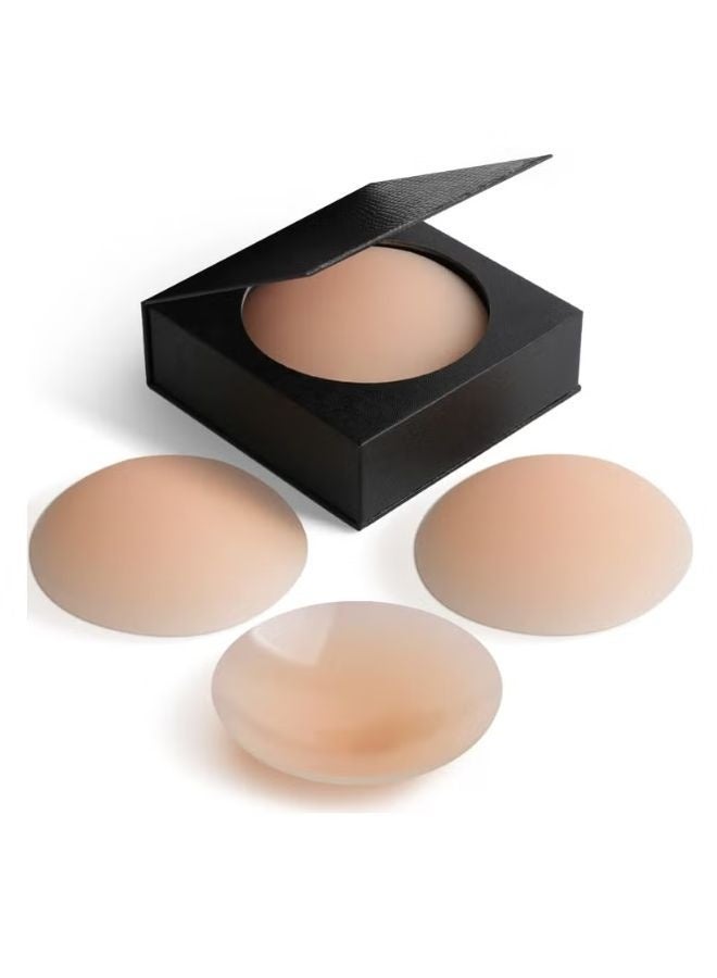 Silicone nipple covers reusable ultra soft self adhesive breast covers with storage box for women, Material safety - Image 1