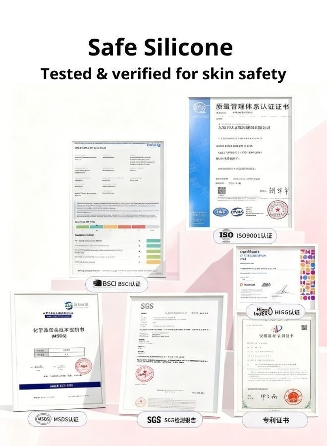 Silicone nipple covers reusable ultra soft self adhesive breast covers with storage box for women, Material safety - Image 3