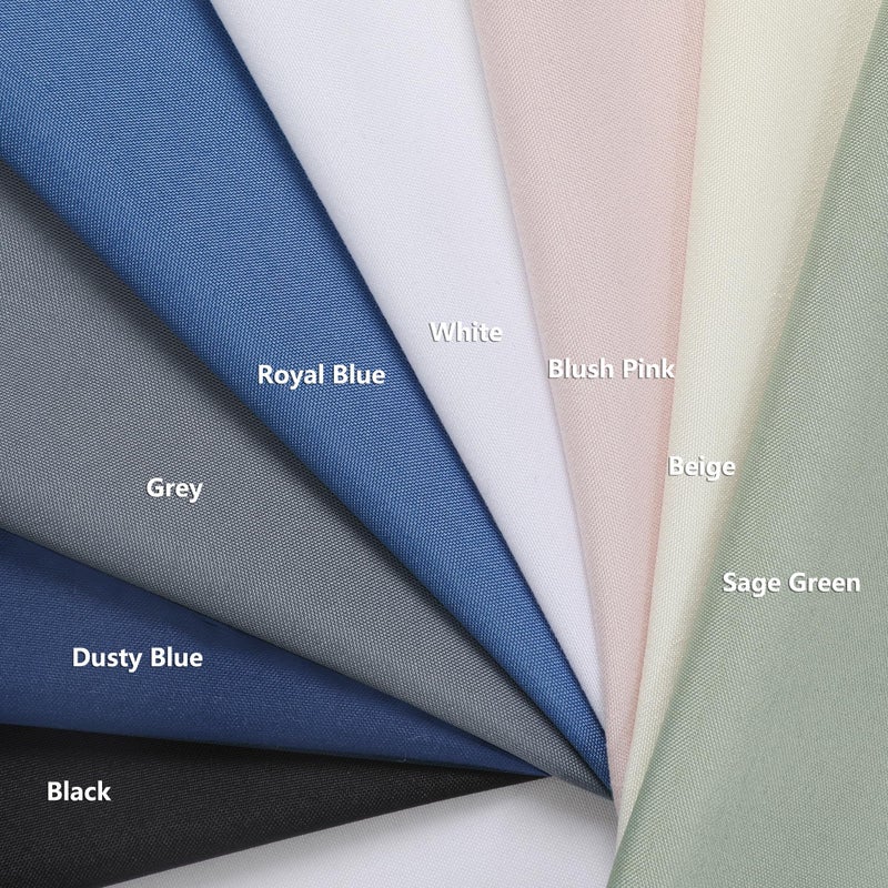 OVZME Zora Sage Green Shower Curtain for Bathroom, Fabric Shower Curtain Bath Decoration - Soft Cloth Hotel Spa Quality, Water Repellent, Modern Shower Curtain Set with 12 Hooks, Grommets Top, 72Wx72L - Image 5