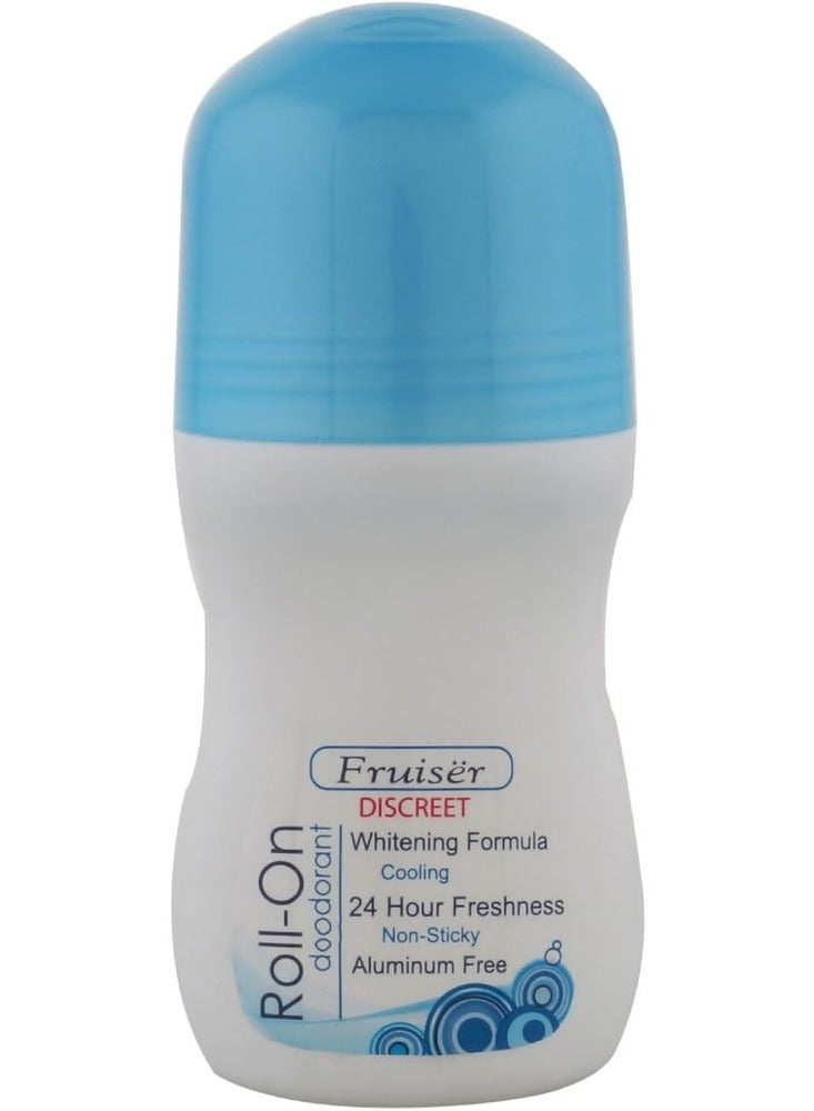 فروزير مزيل عرق رول أون ديسكريت - تركيبة مبيضة - انتعاش يدوم 24 ساعة - 50 مل - Image 1