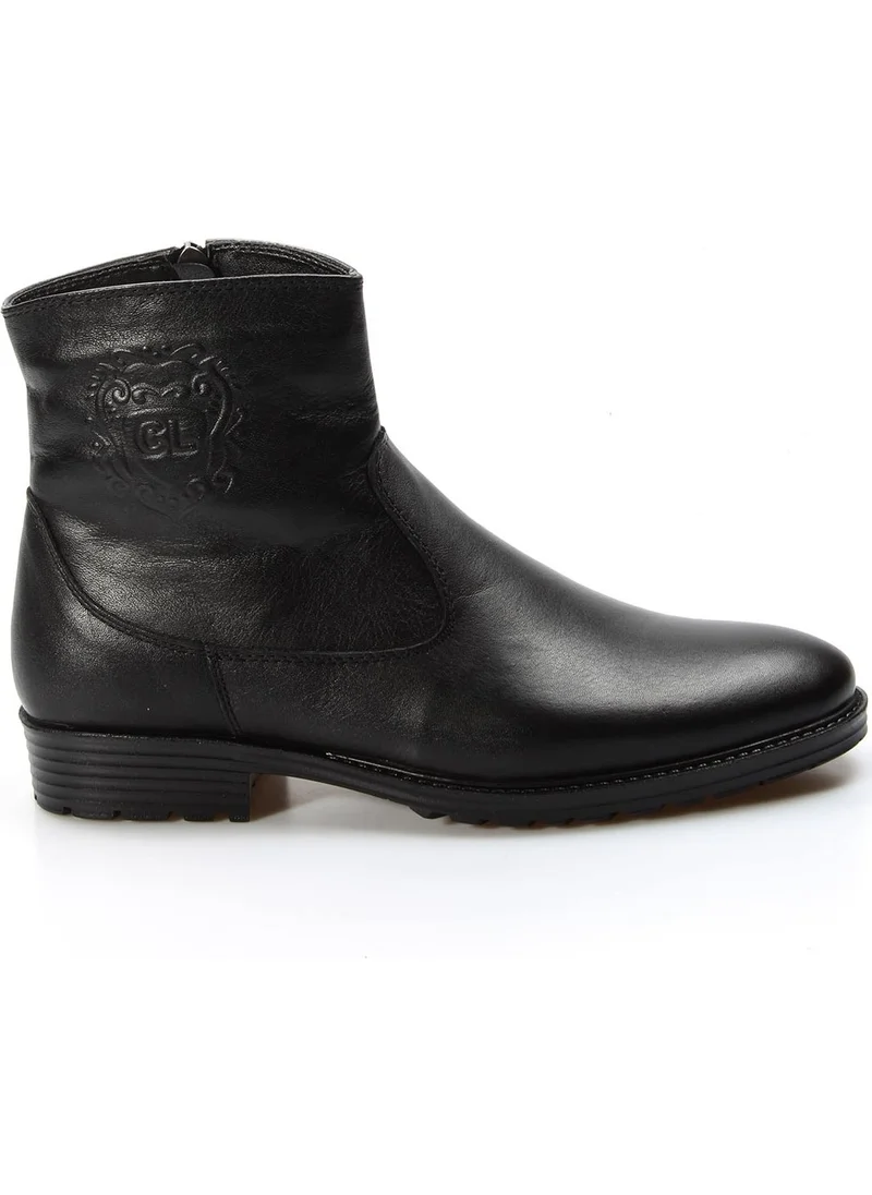 Fast Step Men's Genuine Leather & Fur Water and Cold Resistant Non-Slip Sole Winter Classic Boots 671KMA302