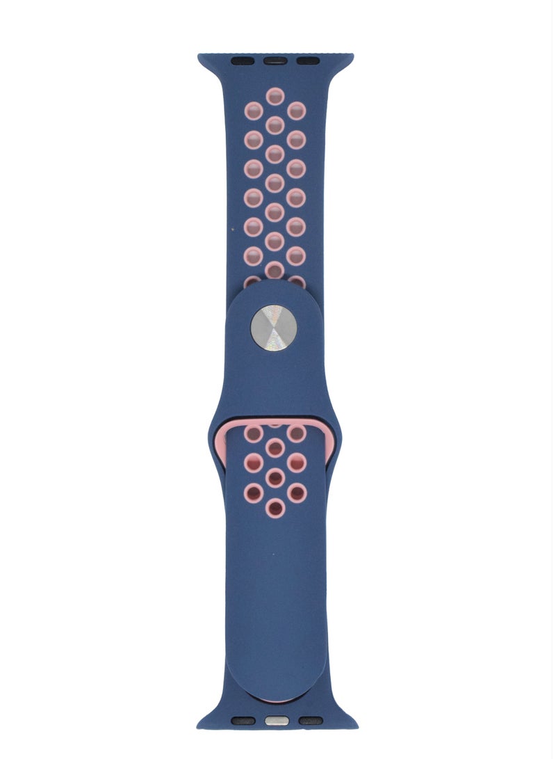 BORTONY Universal 42/44mm Silicone Replacement Watch Strap For Apple Series 7/6/5 - Image 2