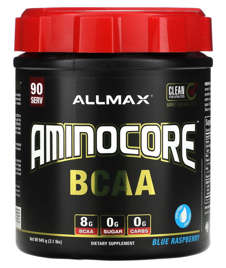 Allmax AMINOCORE™ BCAA Blue Raspberry 2.1 lbs (945 g)