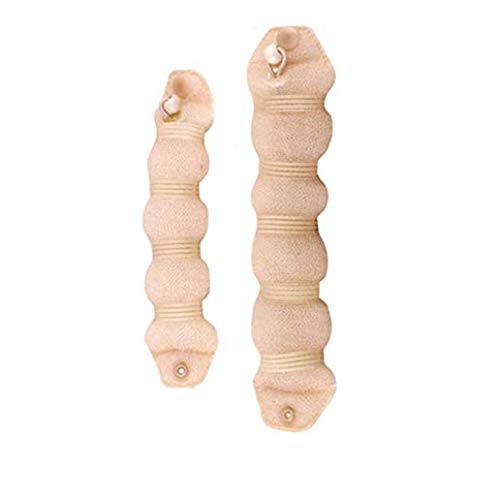 Set of 2 Beige Magic Hair Styling Styler Hot Hair Donut Bun Ring Styler Maker for Women Lady Girls 1 large1 small