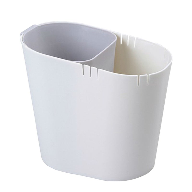 Desk Mini Trash Can Wet Dry Divided Classification Trash Can for Office School Home - Image 2