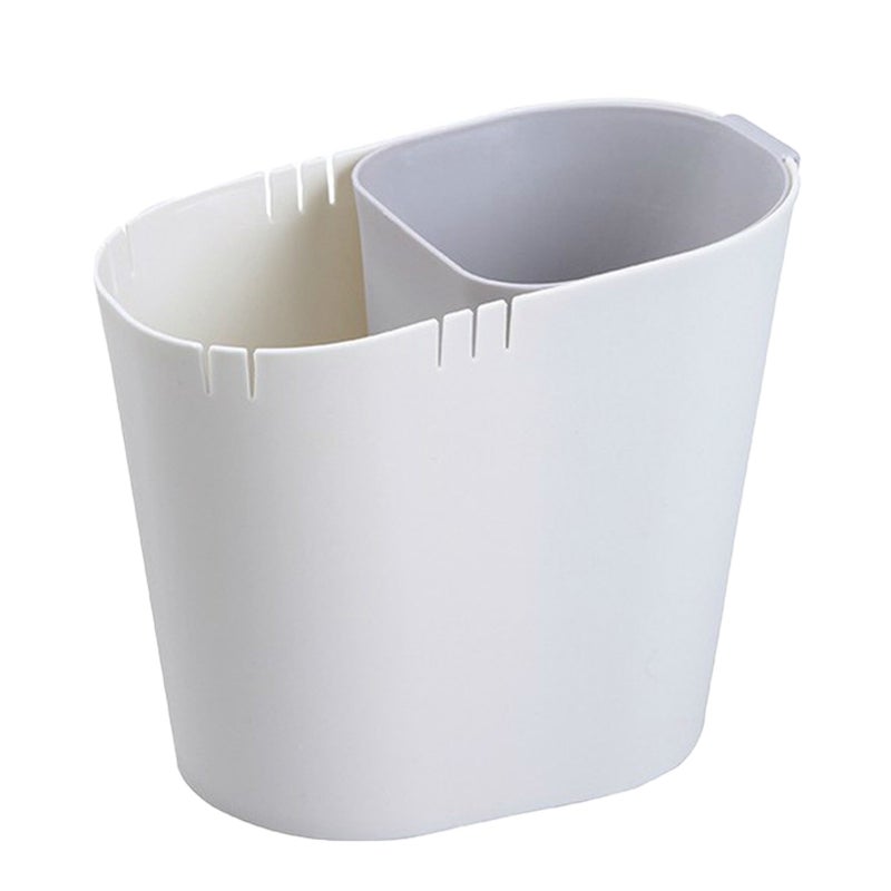 Desk Mini Trash Can Wet Dry Divided Classification Trash Can for Office School Home - Image 1