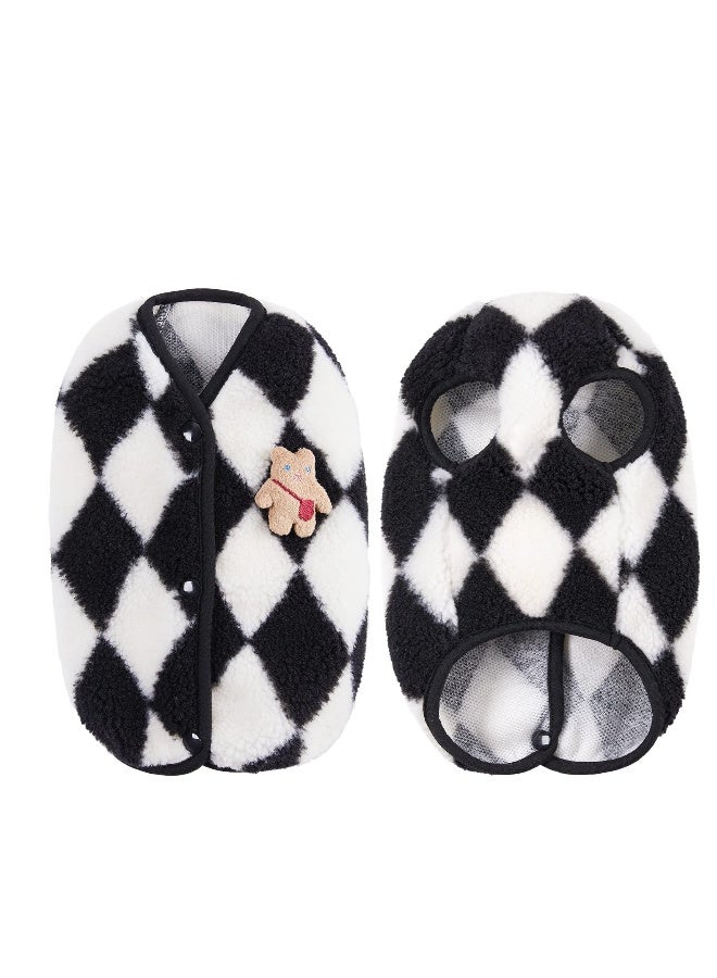 Cute Dog Coat For Winter,Super Soft Dog Winter Warm Coat, Pet Sweatshirt Jacket for Cold Wheather for Small Medium Dog Cat Clothes Apparel (Black,M )  - Image 1