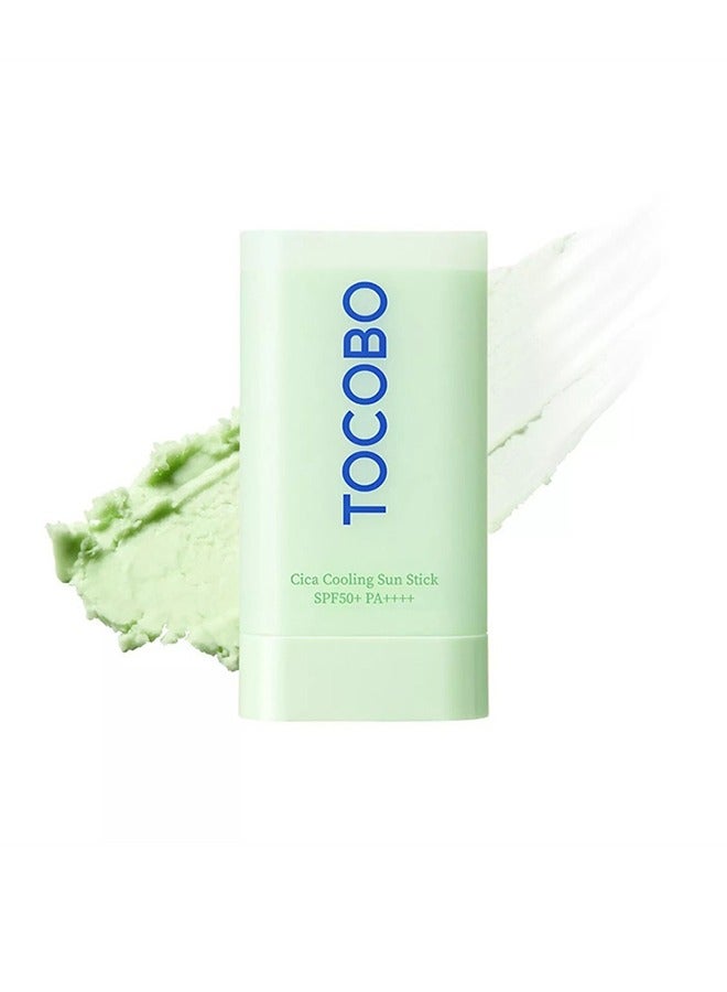 Tocobo Cica Cooling Sun Stick SPF50+ ，Fermented Cica Complex, Cooling Sun Stick, Reduces Skin Temperature, Quick Soothing, Lightweight and Moisturizing Sun Stick-18g - Image 1