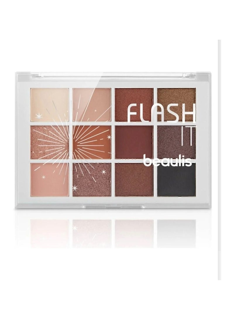 beaulis 12-pack highly pigmented matte eyeshadow palette - Image 1