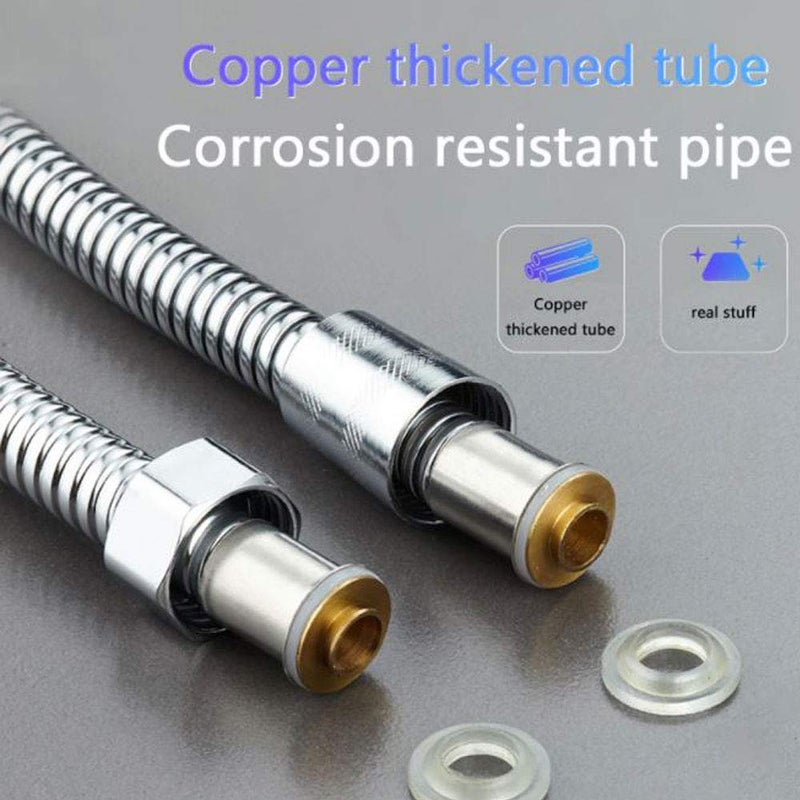 Mawson Shower Hose Universal Home Stainless Steel Flexible Soft Shower Pipe Silver Color Common Shower Head Tube Water PipeSize 15 Meter Pipe - Image 2