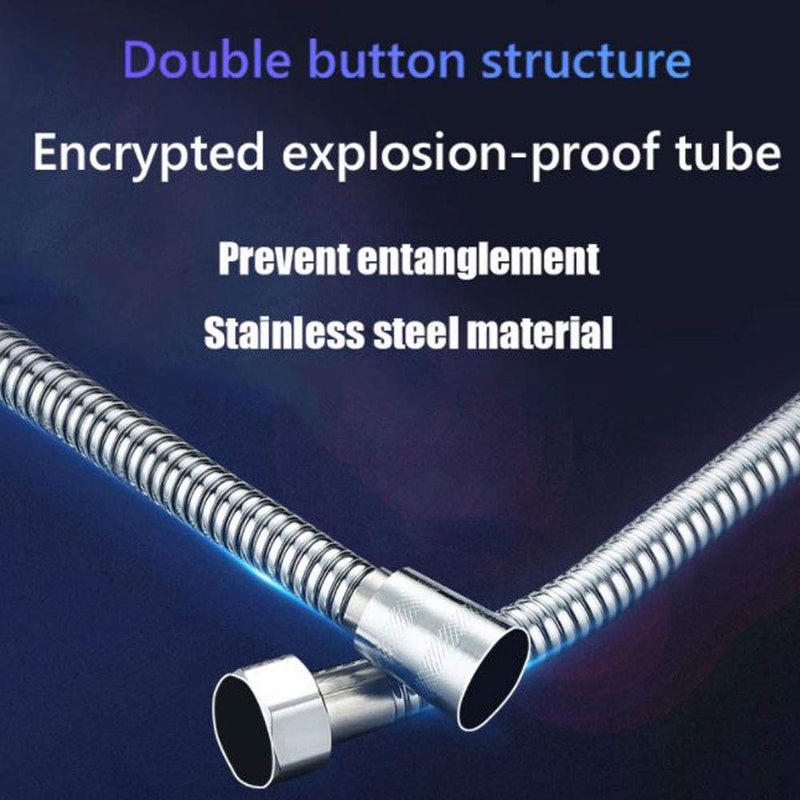 Mawson Shower Hose Universal Home Stainless Steel Flexible Soft Shower Pipe Silver Color Common Shower Head Tube Water PipeSize 15 Meter Pipe - Image 3