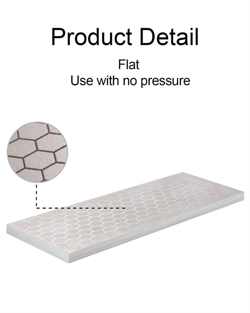 Diamond Sharpening Stone 2 Side Grit Diamond Plate Honing Stone 8-inch Hone Sharpener White(B) - Image 4