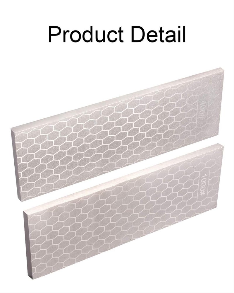 Diamond Sharpening Stone 2 Side Grit Diamond Plate Honing Stone 8-inch Hone Sharpener White(B) - Image 5