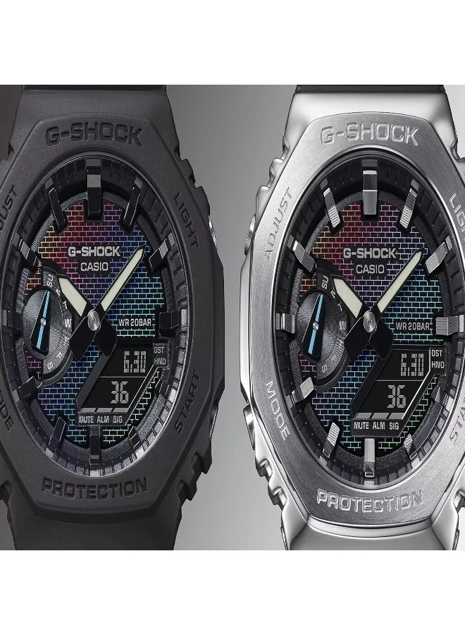 G-SHOCK Men's Resin Analog-Digital Watch GA-2100RW-1ADR - 45.4 mm