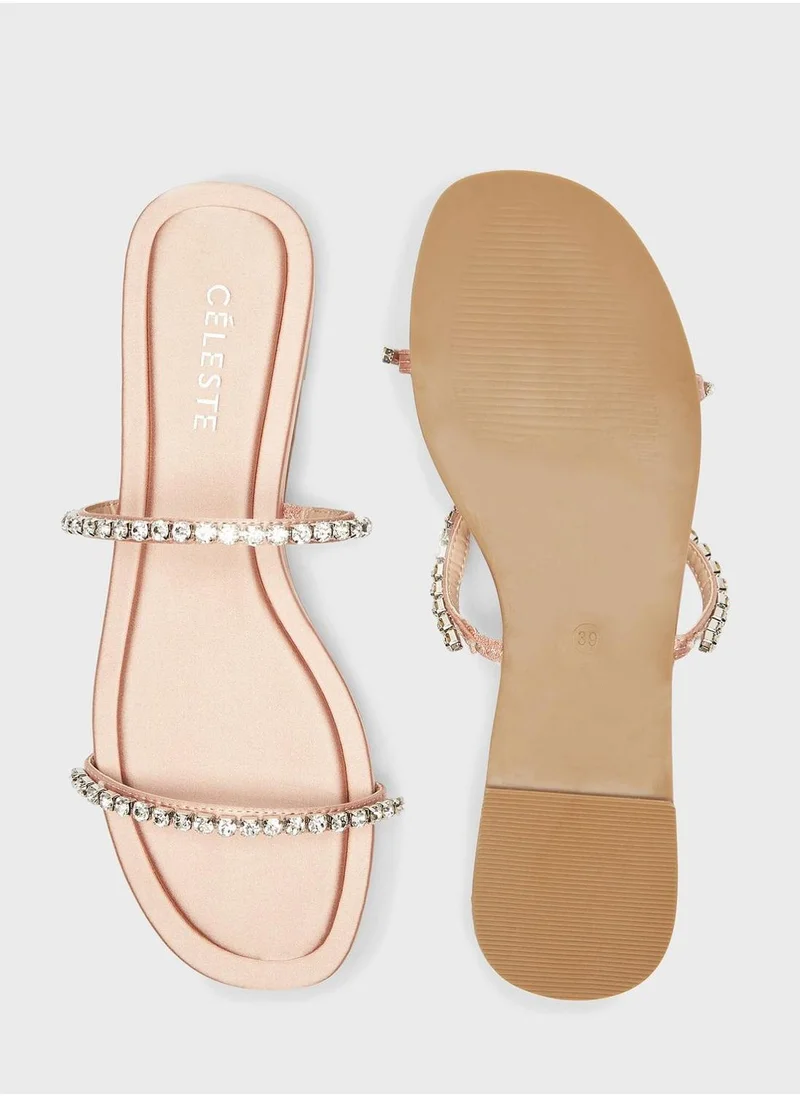 Celeste Strappy Flat Sandals