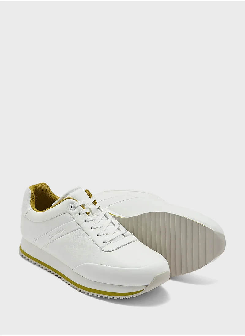 CALVIN KLEIN LACE UP RUNNER TRAINERS