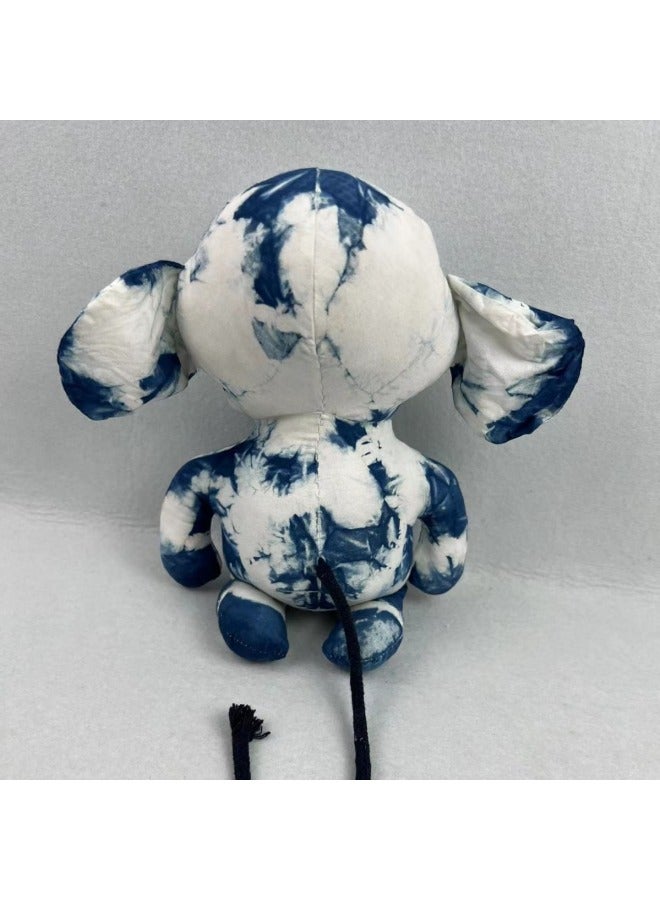 Loquat Handmade Indigo Dyed Yunnan Tie-dyed Waxed Puppet Animal Doll Small Fresh Literary Intangible Cultural Heritage Cultural And Creative Ethnic Gifts-Color:Monkey 31*26*13 - Image 4