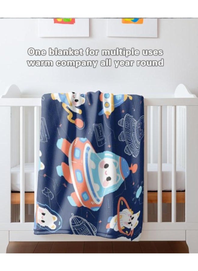 عام بطانية رقيقة من الفانيلا الكرتونية للأطفال والرضع (دافئة ومريحة، ومناسبة للنوم والألعاب) 70 سم * 100 سم - Image 3