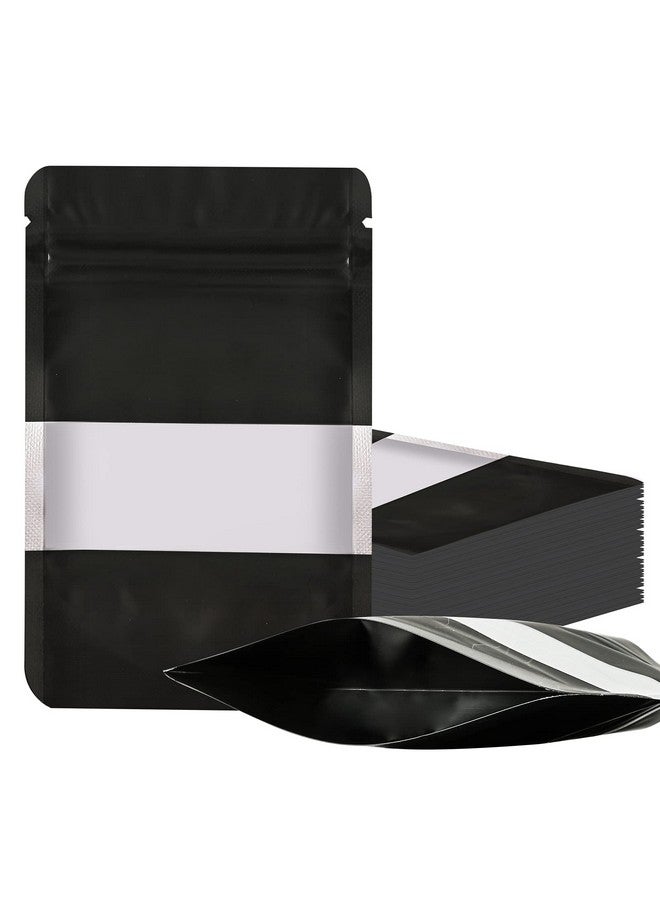 TRUE SHOP THE ULTIMATE SOLUTION FOR FOOD STORAGE - FOIL POUCH STAND-UP BAGS WITH SELF-SEALING TECHNOLOGY MATT BLACK 50 GRAM (6INCHx3INCH) or(14CMx8CM) (PACK OF 100) - Image 1