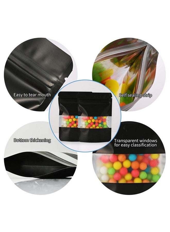 TRUE SHOP THE ULTIMATE SOLUTION FOR FOOD STORAGE - FOIL POUCH STAND-UP BAGS WITH SELF-SEALING TECHNOLOGY MATT BLACK 50 GRAM (6INCHx3INCH) or(14CMx8CM) (PACK OF 100) - Image 3