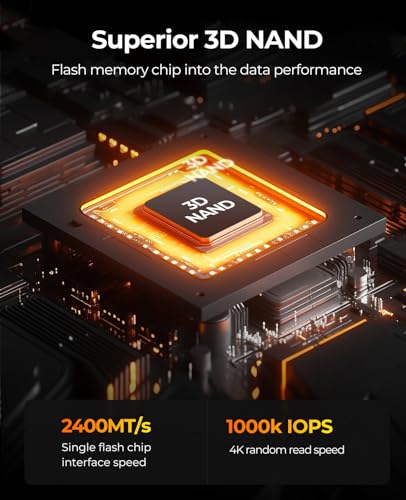 ORICO 1TB NVMe SSD PCIe 4.0- Up to 7000MB/s, M.2 SSD 2280 PCIe 4.0X4 Internal Solid State Drive, Fast Heat Dissipation, Compatible with macOS Windows for Gamers and Creators-O7000 (1TB) - Image 4