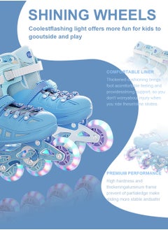 sway Kids Roller Skate Shoe Set,  Adjustable Inline skates with Full Light Up Wheels Outdoor Fun 3 Size, for 3-7 Years Girls and Boys Beginners  - Image 2