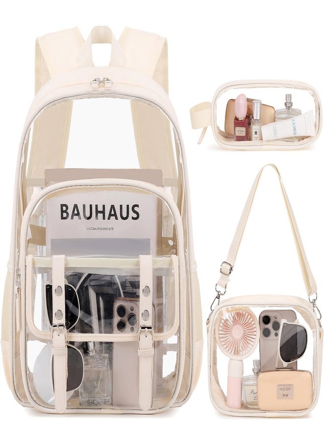 Scothen Backpack with clear bag for Kids, Brown - Image 1