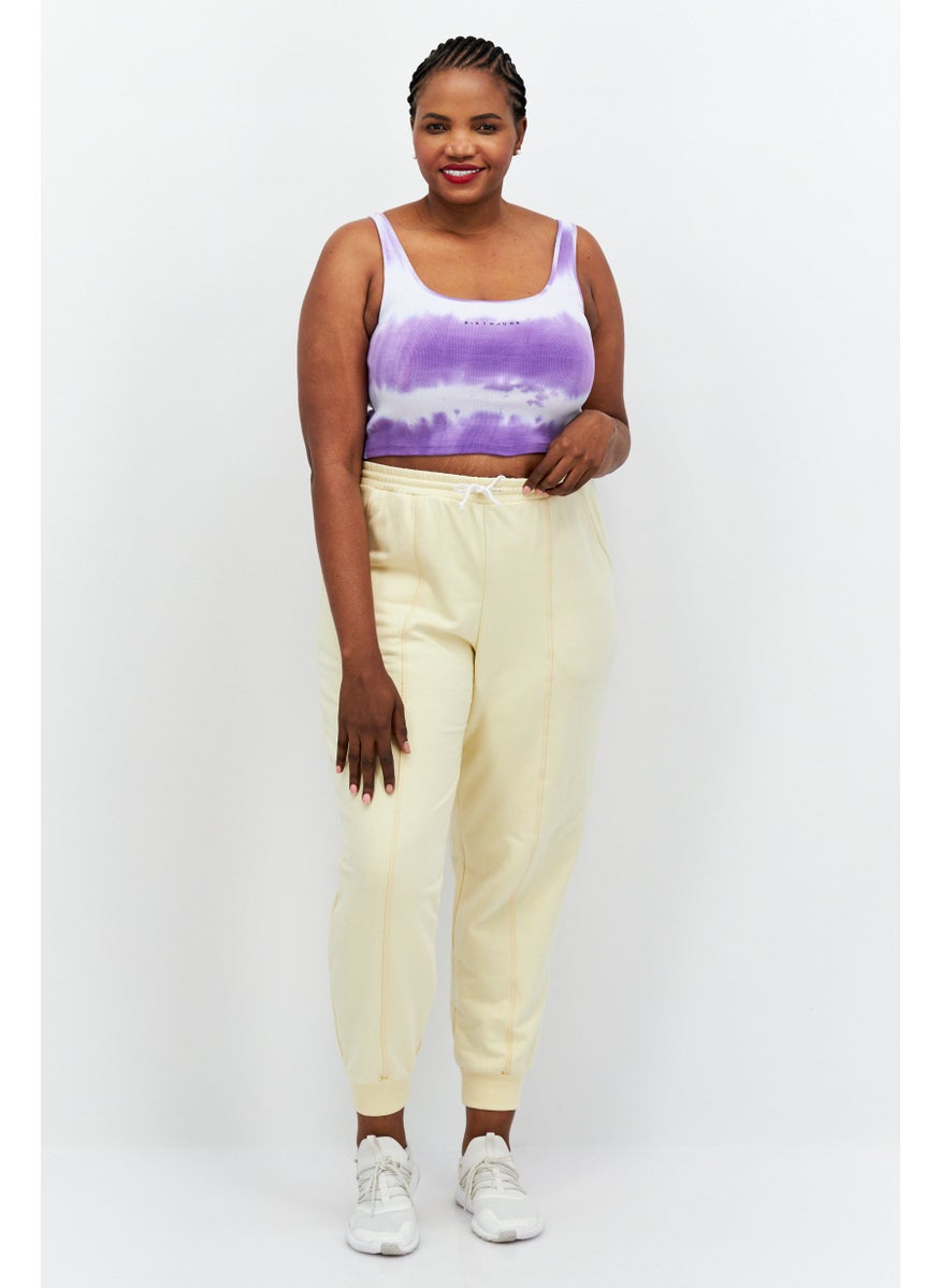 Sixth June Women Scoop Neck Sleeveless Tie Dye Tank Top, Purple Combo  - Image 3