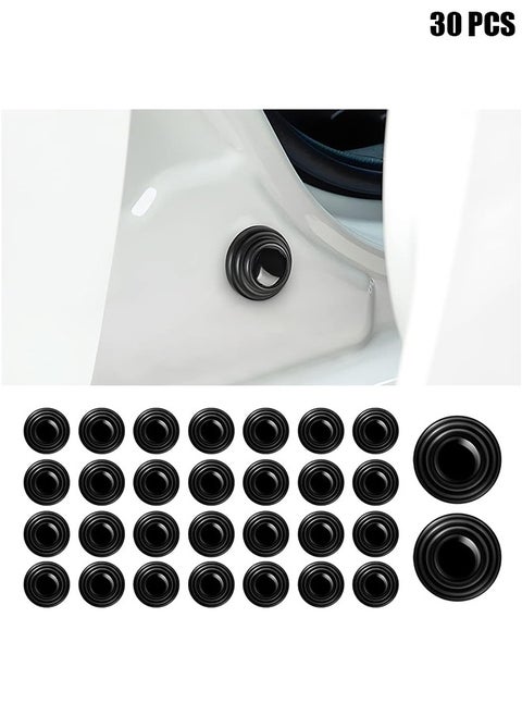 30PCS Car Door Shock Absorber Cushion Gasket Decoration Sticker Shock-Absorbing Gasket Anti-Collision Gasket Car Accessories