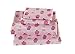 Linen Plus Sheet Set for Girls /Teens / Adults Cupcakes Pink White Lavender Flat Sheet Fitted Sheet and Pillow Case - Image 2