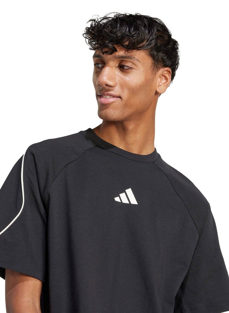 اديداس تيشيرت رجالي أسود بأكمام قصيرة - Image 3