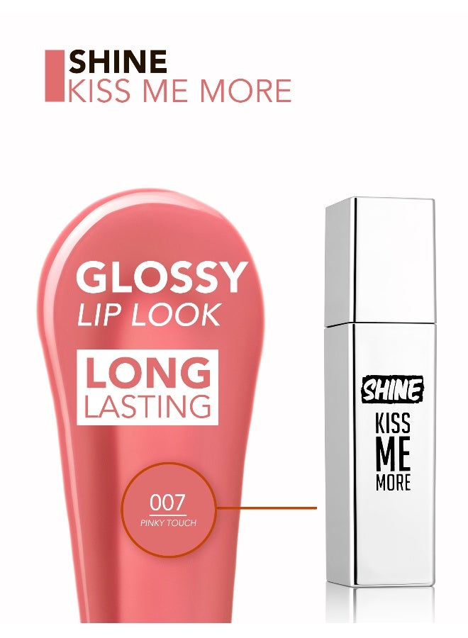 flormar Shine Kiss Me More Liquid Lipstick – 007 Pinky Touch – High-Shine Liquid Lipstick, High Pigment, Smooth Comfortable Wear, Long-Lasting Glossy Finish 007 Pinky Touch - Image 5