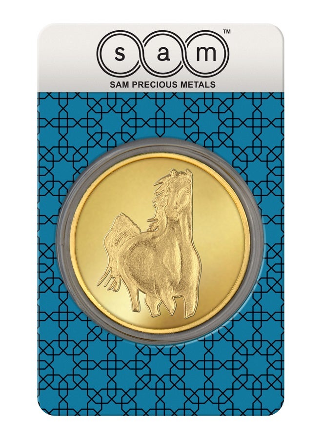 SAM Precious Metals SAM 24K 1 Ounce Gold Coin (999.9 Pure) – Certified Gold Coin with Assay Card & Serial Number – Gold Investment Coin for Savings, Gifting & Wealth Protection – Minted Gold Coin - Image 1