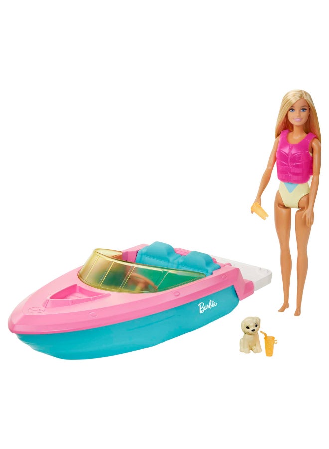 Barbie® Boat with Doll - Image 1